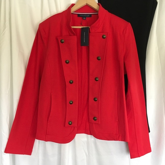 tommy hilfiger military band jacket